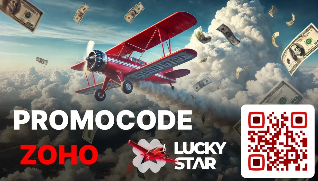 Scan the QR code, register in Aviator with the promo code ZOHO, and get 500% of your deposit